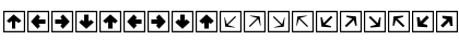 Download MiniPics DirectionalSA Font Lowercase Preview