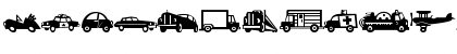 Download MiniPics LilVehicles Font Lowercase Preview