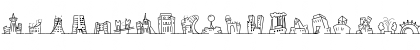 Download MiniPics NakedCityDay Regular Font Lowercase Preview