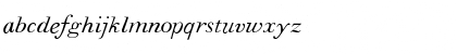 Download Walbaum Italic Font Lowercase Preview