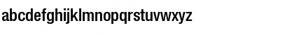 Neue Helvetica Condensed BQ Regular Font Lowercase Preview
