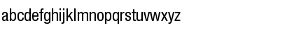 Neue Helvetica Condensed BQ Regular Font Lowercase Preview