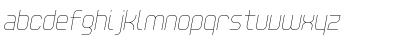 Download Unisect LightOblique Font Lowercase Preview