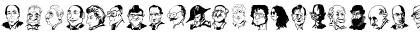Download CaricaturesHeads Regular Font Lowercase Preview
