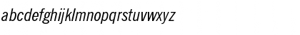 Download News Gothic Condensed Italic Font Lowercase Preview