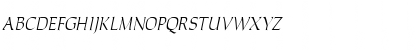 Download CarlaThin Italic Font Lowercase Preview