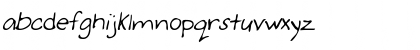 Download CarlysHand Italic Font Lowercase Preview