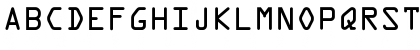 OCR A BQ Regular Font Lowercase Preview