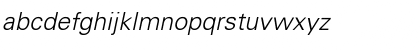 Download Univers 45 Light Italic Font Lowercase Preview