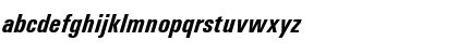 Download Univers Condensed Bold Italic Font Lowercase Preview