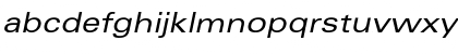 Download Univers Extended Oblique Font Lowercase Preview