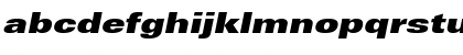 Download Univers LT 93 ExtraBlackEx Italic Font Lowercase Preview