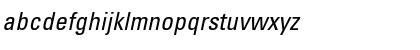 Download Univers57-Condensed RomanItalic Font Lowercase Preview