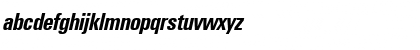 Download Universal Condensed Bold Italic Font Lowercase Preview