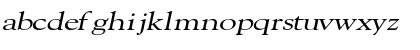Download CarnegieExtended Italic Font Lowercase Preview