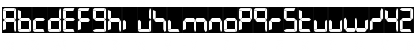 Download 7LED Regular Font Lowercase Preview