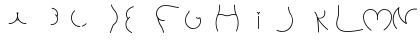 Download Alphabutt Letters A Regular Font Lowercase Preview