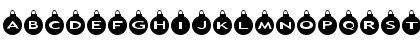 Download AlphaShapes xmas balls Normal Font Lowercase Preview