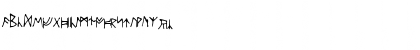 Download AncientRunes Medium Font Lowercase Preview