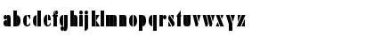 Download ArmyBlackCondensed-Plain Regular Font Lowercase Preview