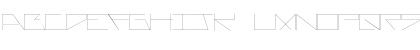Download AsteriskFineLine Regular Font Lowercase Preview