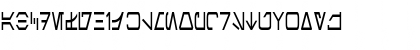 Download Aurebesh Condensed Regular Font Lowercase Preview