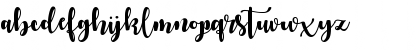 Download Autumn in November Regular Font Lowercase Preview