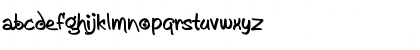 Download AykaPoTz Regular Font Lowercase Preview