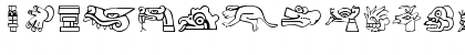 Download Aztekbats Regular Font Lowercase Preview