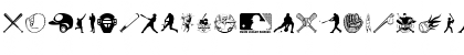 Download Baseball Icons Regular Font Lowercase Preview