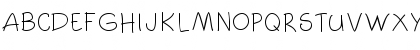Download CartoonArt Regular Font Lowercase Preview