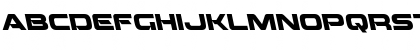 Download Beam Weapon Leftalic Italic Font Lowercase Preview