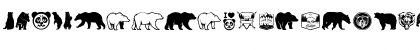 Download Bear Icons Regular Font Lowercase Preview