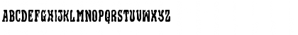Download Black Gunk Staggered Regular Font Lowercase Preview