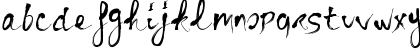Download BLOODY CRE Regular Font Lowercase Preview