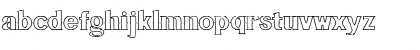 Download Bluegrass OUTLINE Regular Font Lowercase Preview