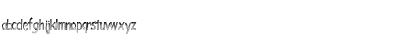 Download BombingStencil Regular Font Lowercase Preview