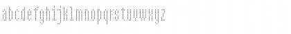 Download BPdotsCondensedDiamond Regular Font Lowercase Preview