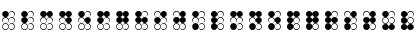 Download braille bold Regular Font Lowercase Preview