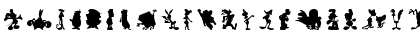Download Cartoon Silhouettes Regular Font Lowercase Preview