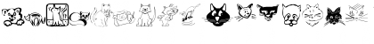 Download CatsCats Regular Font Lowercase Preview