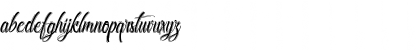 Download Chocolatine du Dimanche Regular Font Lowercase Preview
