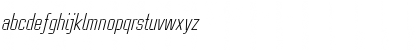 Download CaseStudyNoOne LT Light Italic Font Lowercase Preview
