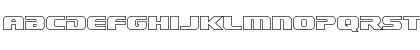 Download Dekaranger Outline Outline Font Lowercase Preview
