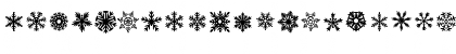 Download DH Snowflakes Regular Font Lowercase Preview