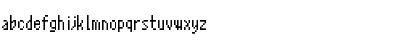 Download DoSbig Regular Font Lowercase Preview