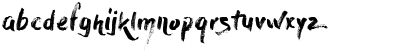Download Dry Brush Regular Font Lowercase Preview