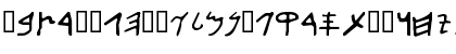 Download Early Aramaic SemiBold Font Lowercase Preview
