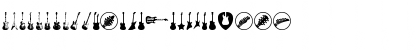 Download Electric Guitar Icons Regular Font Lowercase Preview