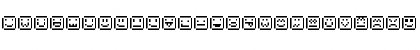 Download EmoticonesTityly Regular Font Lowercase Preview